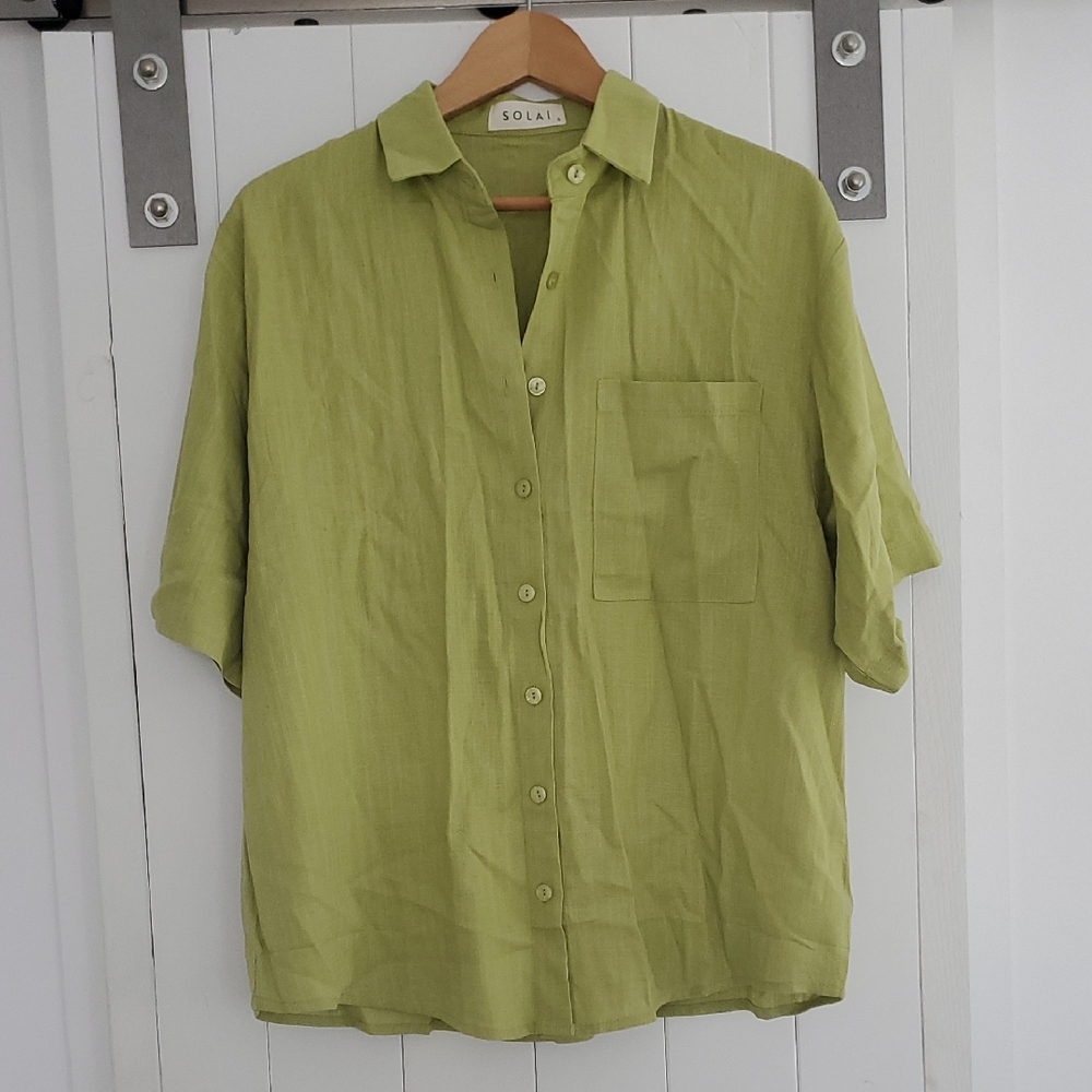 Solia The Label Green Casual Shirt